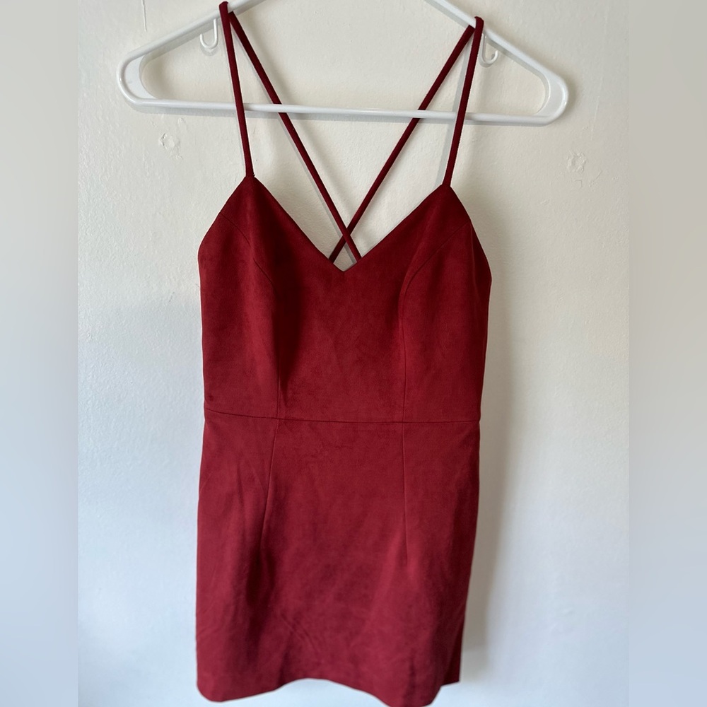 Deep Red Sexy Mini Dress Womens Size XS